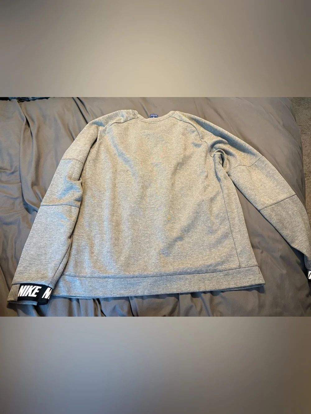 Nike Sportswear Advance 15 Crewneck Sweatshirt In Heather Gray  Size Medium